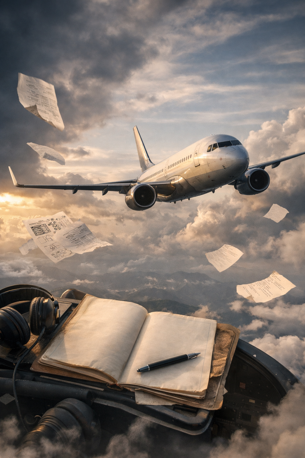 O avião está no ar.!