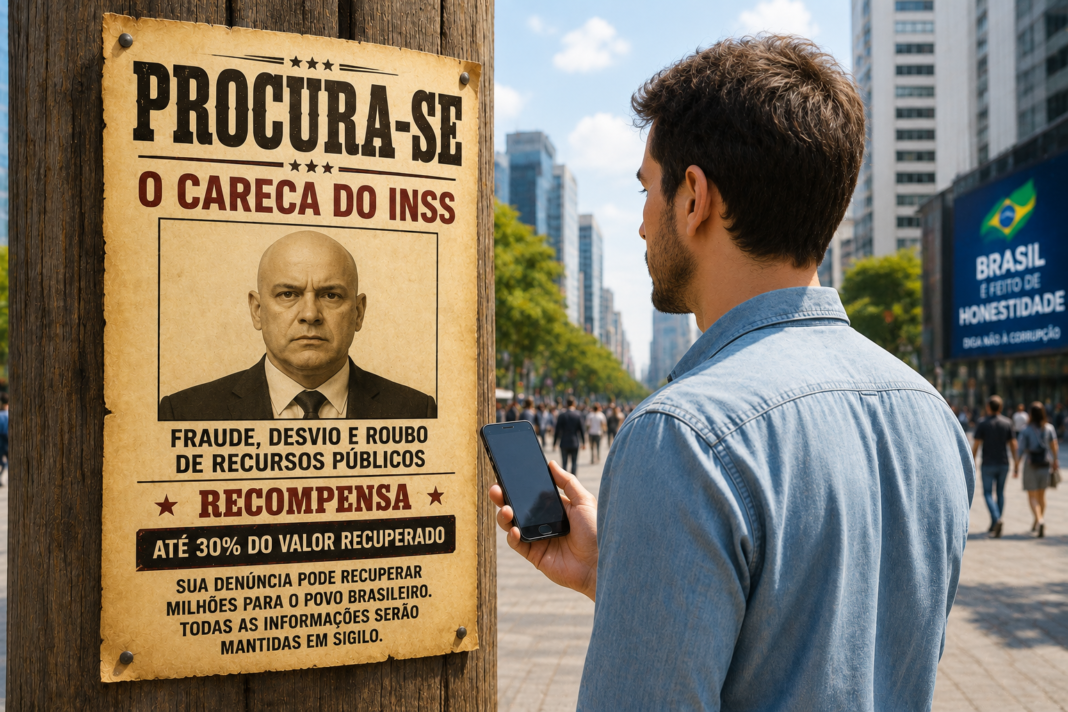 O cidadão caçador de rescompensa.